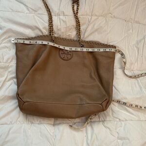 Tory Burch tote handbag tan